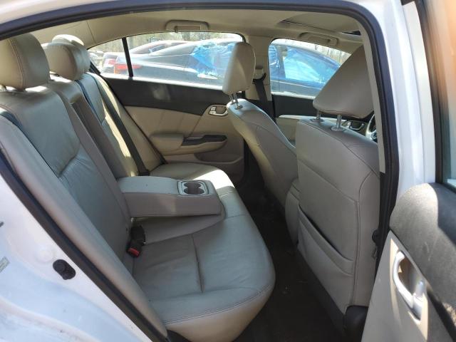19XFB2F94DE214752 - 2013 HONDA CIVIC EXL თეთრი ფოტო 10