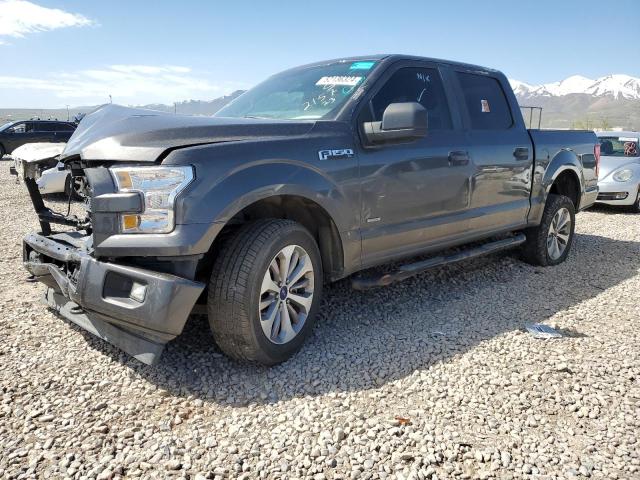 1FTEW1EP3HKC54785 - 2017 FORD F150 SUPERCREW GRAY photo 1