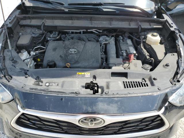 5TDGZRAH7MS039409 - 2021 TOYOTA HIGHLANDER XLE BLACK photo 12