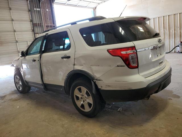 1FM5K8B81EGB11250 - 2014 FORD EXPLORER WHITE photo 2