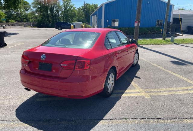 3VW1K7AJ5DM277385 - 2013 VOLKSWAGEN JETTA BASE Կարմիր լուսանկար 4
