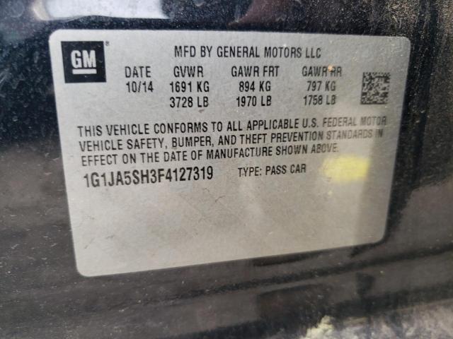 1G1JA5SH3F4127319 - 2015 CHEVROLET SONIC LS 黑色 照片 12