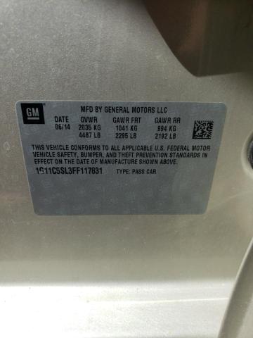 1G11C5SL3FF117831 - 2015 CHEVROLET MALIBU 1LT 米色 照片 13