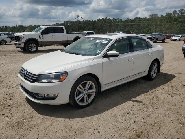 1VWCN7A31EC055527 - 2014 VOLKSWAGEN PASSAT SEL WHITE photo 1