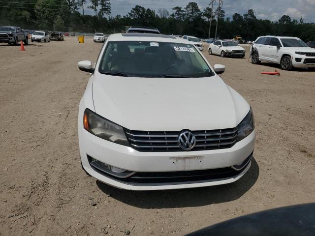 1VWCN7A31EC055527 - 2014 VOLKSWAGEN PASSAT SEL WHITE photo 5