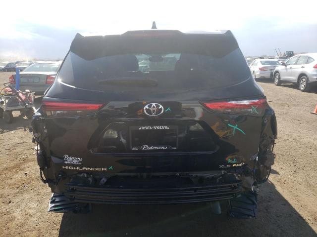 5TDHZRBH7NS212494 - 2022 TOYOTA HIGHLANDER XLE BLACK photo 6