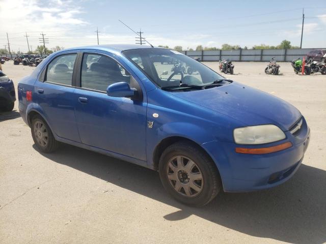 KL1TD52645B379040 - 2005 CHEVROLET AVEO BASE BLUE photo 4