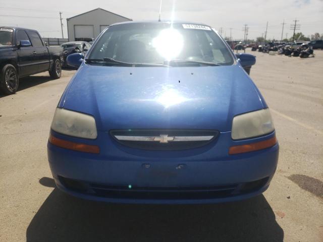 KL1TD52645B379040 - 2005 CHEVROLET AVEO BASE BLUE photo 5