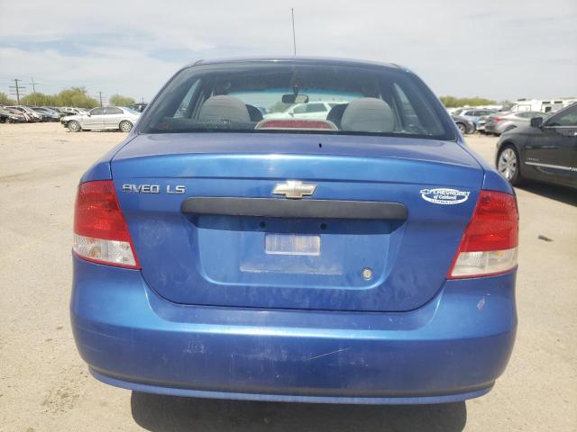 KL1TD52645B379040 - 2005 CHEVROLET AVEO BASE BLUE photo 6