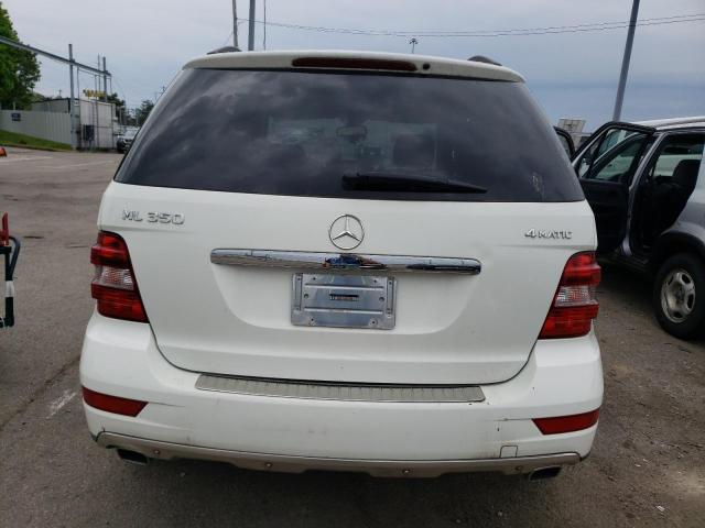4JGBB8GB2AA609526 - 2010 MERCEDES-BENZ ML 350 4MATIC WHITE photo 6