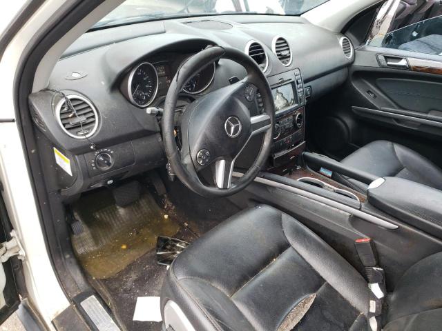 4JGBB8GB2AA609526 - 2010 MERCEDES-BENZ ML 350 4MATIC WHITE photo 8