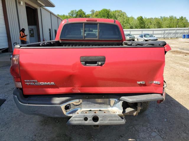 3TMMU52N06M002347 - 2006 TOYOTA TACOMA DOUBLE CAB LONG BED RED photo 6