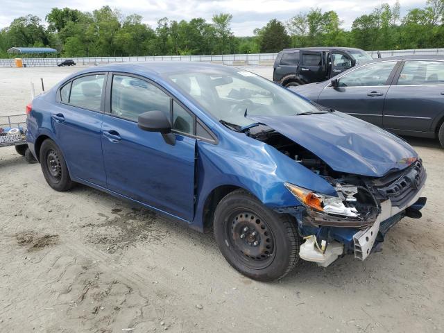 19XFB2F59CE068375 - 2012 HONDA CIVIC LX BLUE photo 4