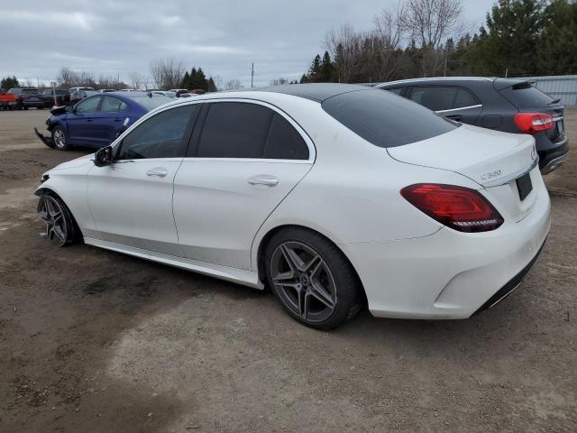 55SWF8EB5LU331114 - 2020 MERCEDES-BENZ C 300 4MATIC WHITE photo 2