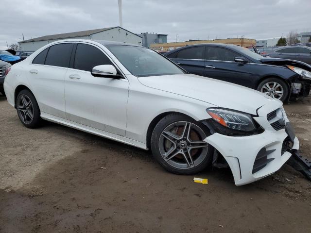 55SWF8EB5LU331114 - 2020 MERCEDES-BENZ C 300 4MATIC WHITE photo 4
