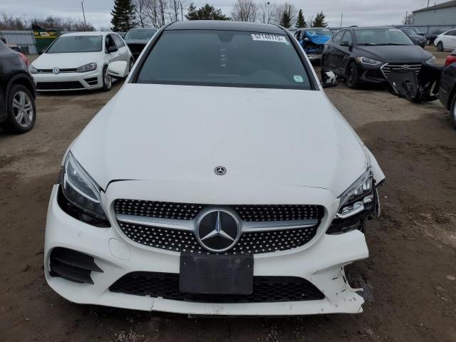 55SWF8EB5LU331114 - 2020 MERCEDES-BENZ C 300 4MATIC WHITE photo 5
