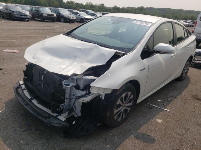 JTDL9RFU2L3021615 - 2020 TOYOTA PRIUS LE WHITE photo 1