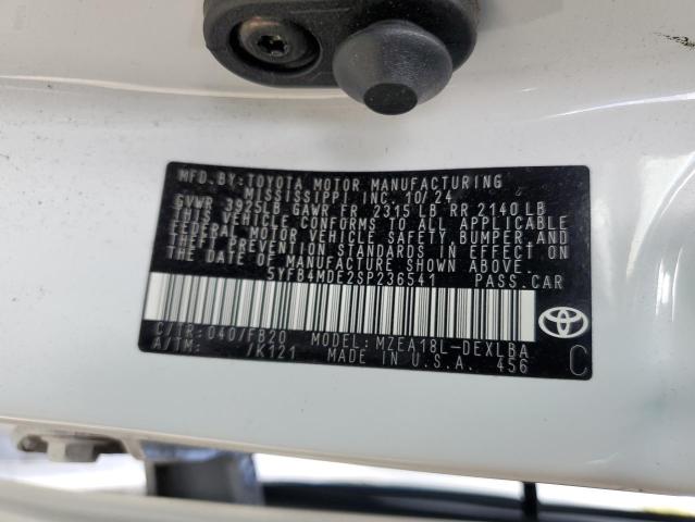 5YFB4MDE2SP236541 - 2025 TOYOTA COROLLA LE 白色 照片 12