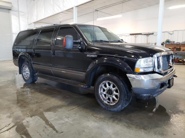 1FMNU41S12EB30937 - 2002 FORD EXCURSION XLT BLACK photo 4