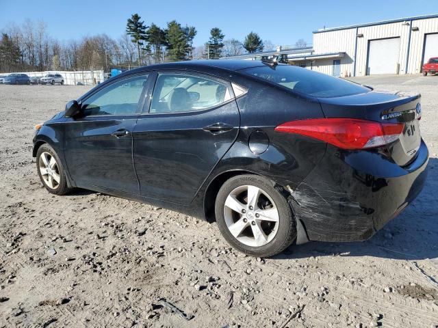 5NPDH4AE7DH216271 - 2013 HYUNDAI ELANTRA GLS BLACK photo 2