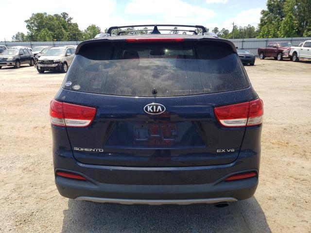 5XYPH4A58GG102286 - 2016 KIA SORENTO EX BLUE photo 6