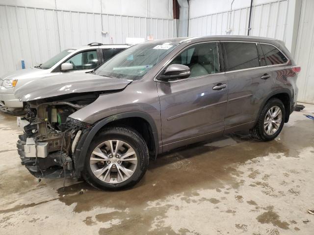 5TDJKRFH7FS171575 - 2015 TOYOTA HIGHLANDER XLE Boz foto 1