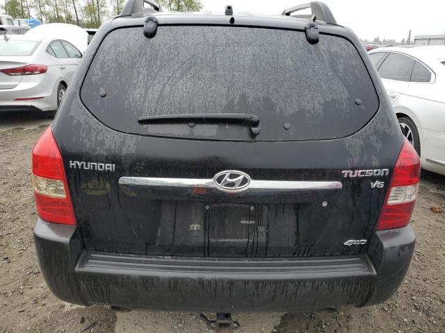 KM8JN72D05U151589 - 2005 HYUNDAI TUCSON GLS BLACK photo 6