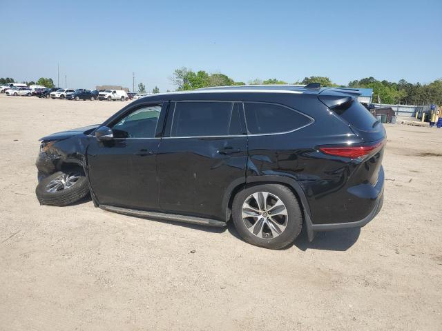 5TDGZRBH3NS595250 - 2022 TOYOTA HIGHLANDER XLE BLACK photo 2