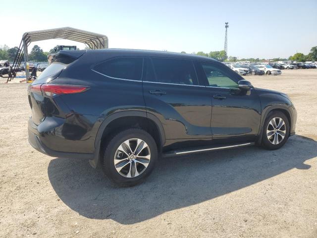 5TDGZRBH3NS595250 - 2022 TOYOTA HIGHLANDER XLE BLACK photo 3