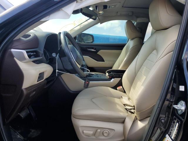 5TDGZRBH3NS595250 - 2022 TOYOTA HIGHLANDER XLE BLACK photo 7