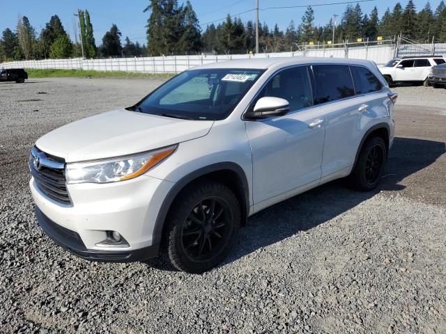 5TDZKRFH5FS092389 - 2015 TOYOTA HIGHLANDER LE WHITE photo 1