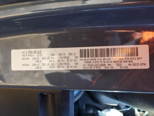 3C6URVJG3LE106946 - 2020 RAM PROMASTER 3500 HIGH 蓝色 照片 13