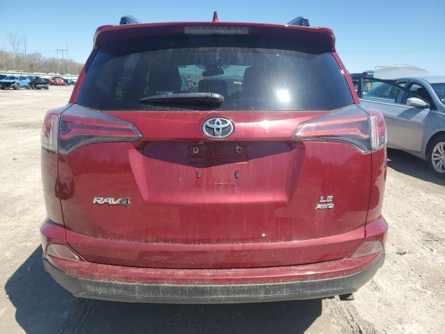 JTMBFREV5JD226478 - 2018 TOYOTA RAV4 LE RED photo 6