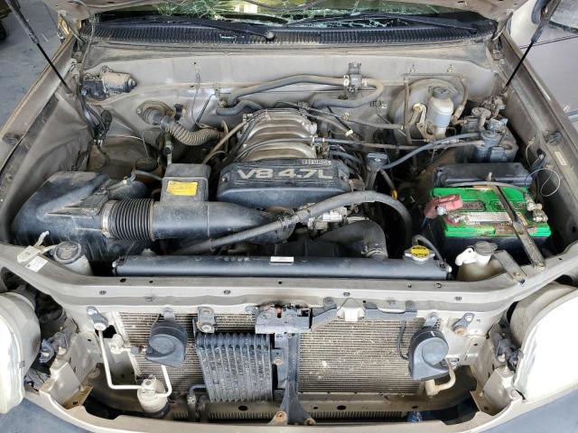 5TBRT34142S253916 - 2002 TOYOTA TUNDRA ACCESS CAB TAN photo 11