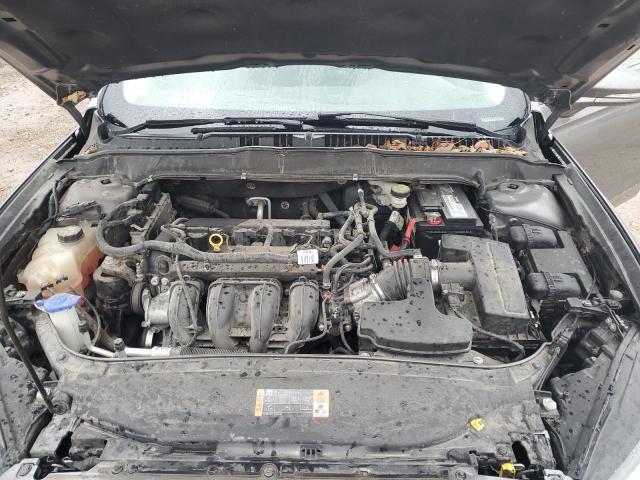 1FA6P0H78E5355666 - 2014 FORD FUSION SE GRAY photo 11