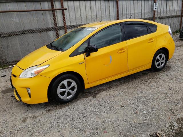 JTDKN3DU9E1819289 - 2014 TOYOTA PRIUS YELLOW photo 1