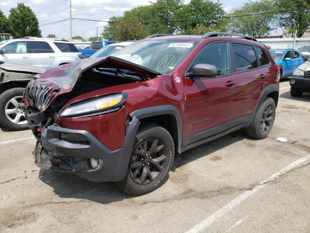 1C4PJMBX8JD598216 - 2018 JEEP CHEROKEE TRAILHAWK 勃艮第红 照片 2