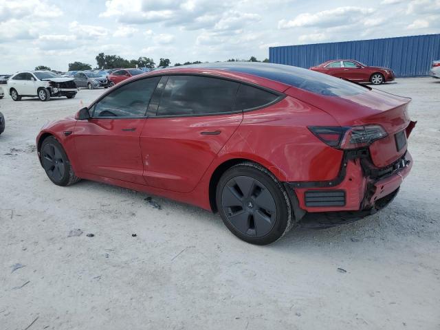 5YJ3E1EA4NF356353 - 2022 TESLA MODEL 3 RED photo 2