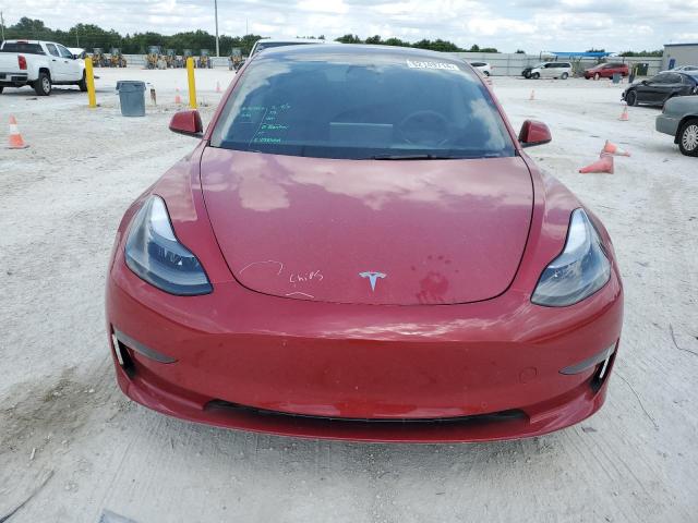 5YJ3E1EA4NF356353 - 2022 TESLA MODEL 3 RED photo 5