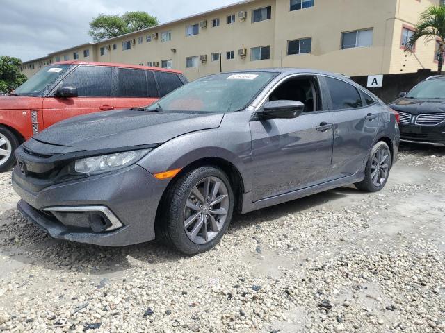 19XFC1F77ME006905 - 2021 HONDA CIVIC EXL GRAY photo 1