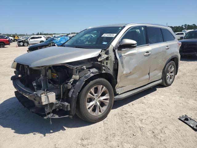 5TDKKRFH4ES009843 - 2014 TOYOTA HIGHLANDER XLE CREAM photo 1