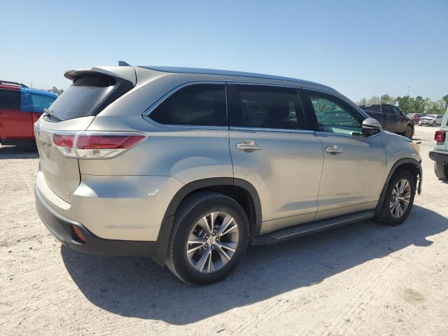 5TDKKRFH4ES009843 - 2014 TOYOTA HIGHLANDER XLE CREAM photo 3