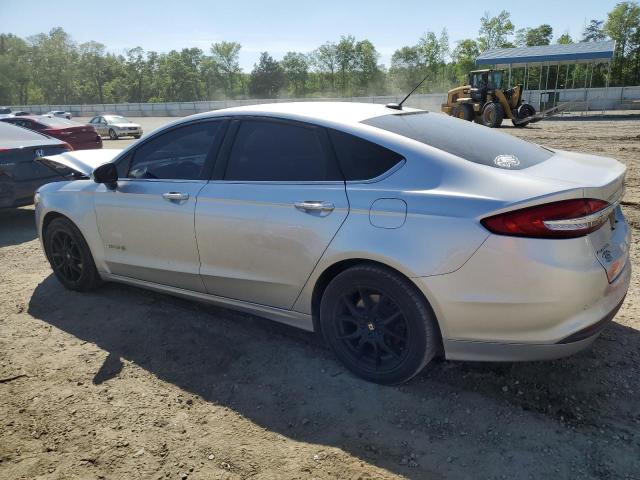 3FA6P0LU4HR325529 - 2017 FORD FUSION SE HYBRID SILVER photo 2