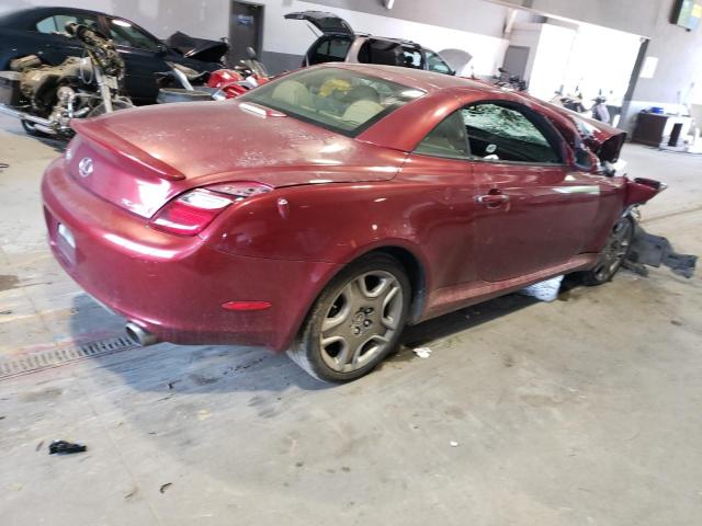 JTHFN48Y969008226 - 2006 LEXUS SC 430 RED photo 3