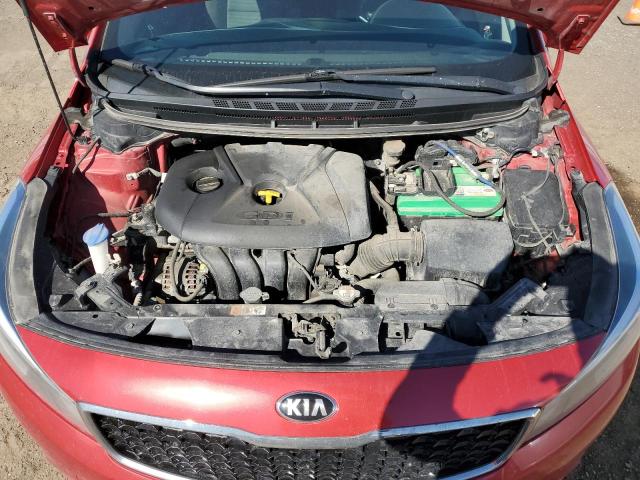 3KPFL4A80HE124639 - 2017 KIA FORTE EX RED photo 11