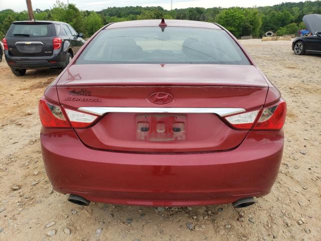 5NPEC4AC6BH285709 - 2011 HYUNDAI SONATA SE RED photo 6