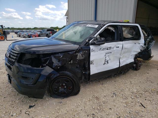 1FM5K8AR3KGA62543 - 2019 FORD EXPLORER POLICE INTERCEPTOR TWO TONE photo 1