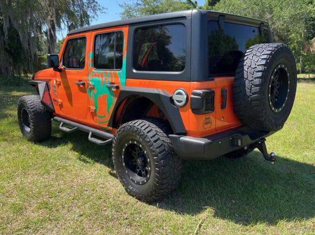 1C4HJXDGXJW172695 - 2018 JEEP WRANGLER U SPORT ORANGE photo 3