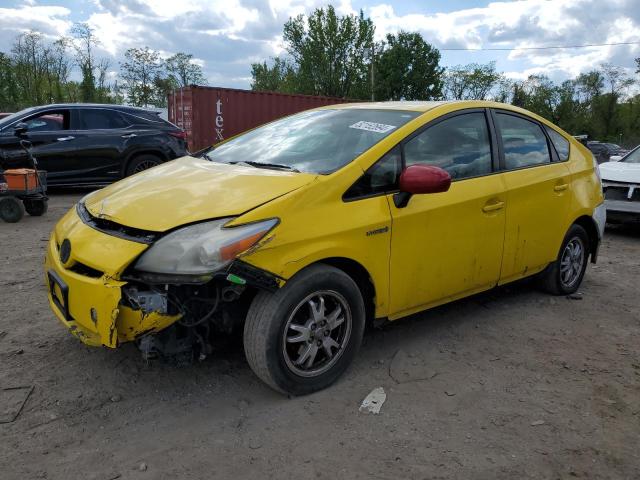 JTDKN3DU2B0289670 - 2011 TOYOTA PRIUS YELLOW photo 1