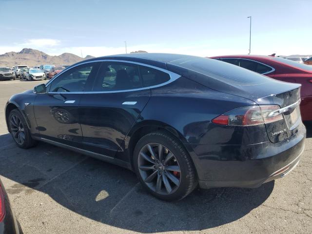 5YJSA1CP7DFP26773 - 2013 TESLA MODEL S BLUE photo 2